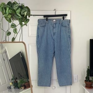 NWT American Eagle Striped Mom Jean